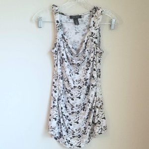 Sleevless Floral Tank Top Shell